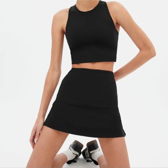 NWT Girlfriend Collective Black Sport Skort - Picture 2 of 14